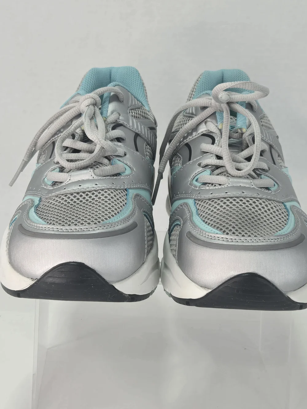 Apex X527 Women's Light Blue Gray Walking Athletic Orthopedic Sneakers Size 10 W - Picture 3 of 16